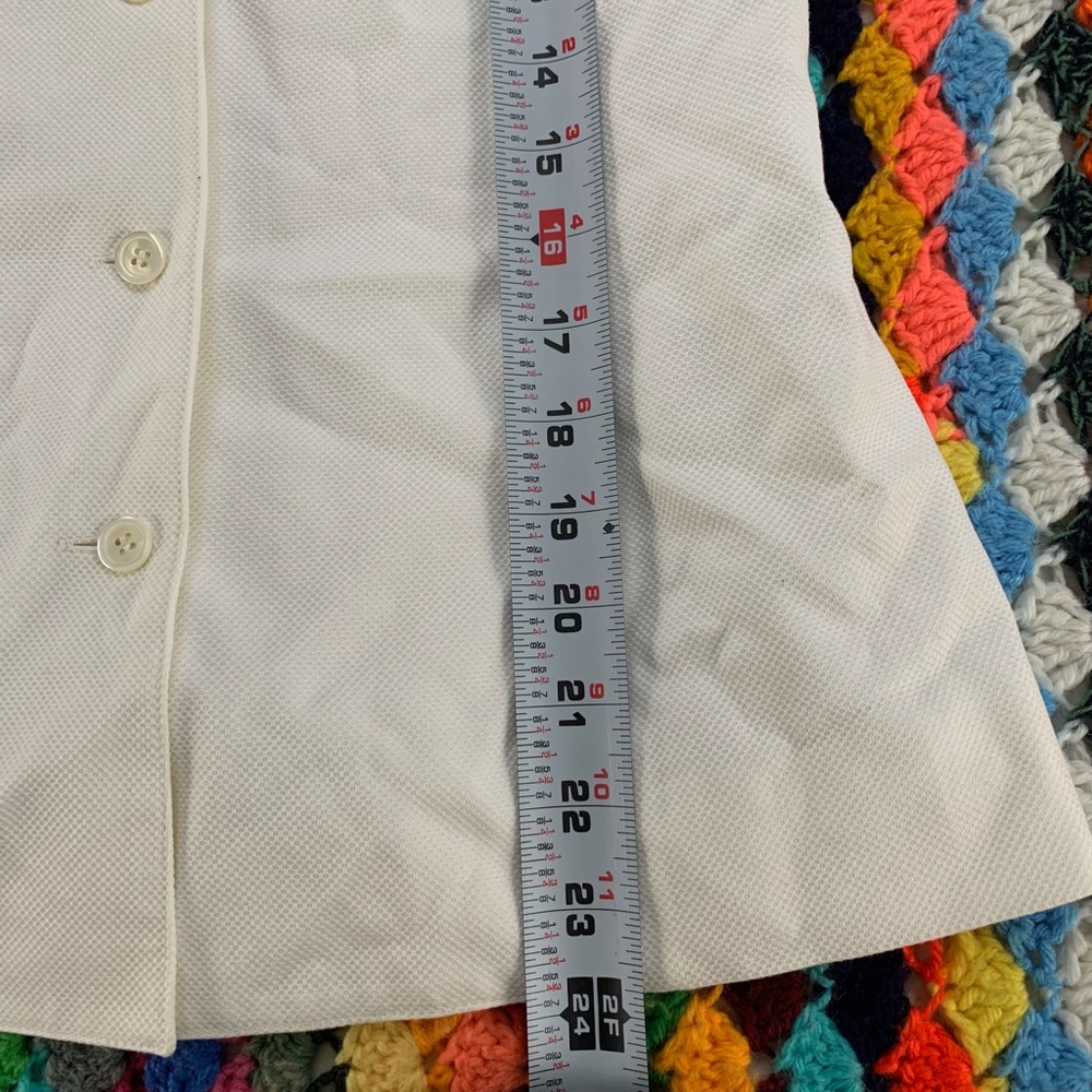 Vintage 1980s Deadstock Michael Kors Collar Button Up Fitted Cotton Halt… - Picture 13 of 15